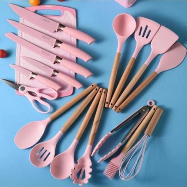 ZCOINS 18+1 PC Silicone Cooking Utensils Set