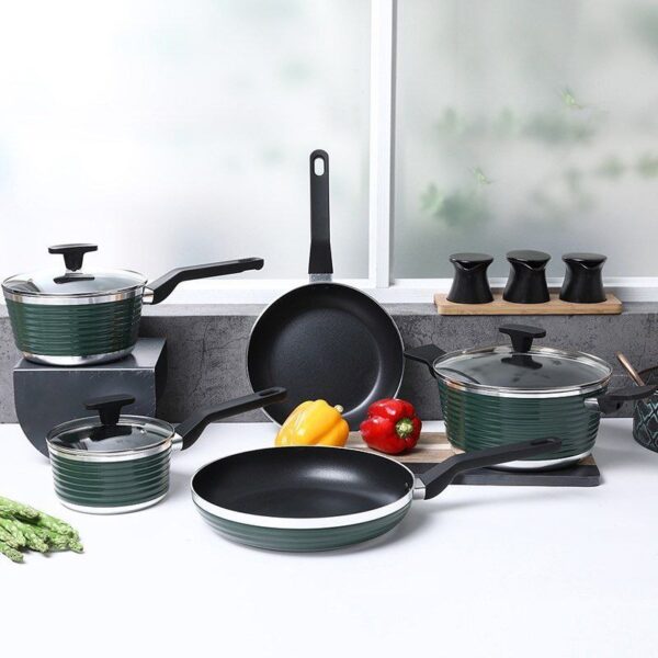 Affordable Sicilia 8 Pc Aluminum Nonstick Cookware Set